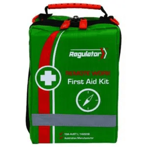 REGULATOR Remote Work First Aid Kit — 22-Item Professional Kit with Survival Tools for Isolated Sites 1 REGULATOR professional remote work first aid kit with burn care supplies thermal blanket and survival tools for isolated work environments